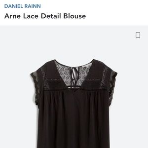 Daniel Rainn black lace blouse